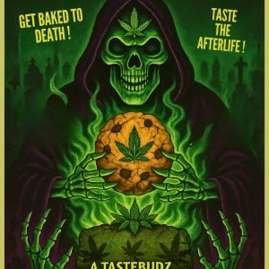Crypt Cookies Halloween Cannabis Strain – Limited Edition 2025 Artwork by Tastebudz Genetics (Glookie Monster × Last Breath)