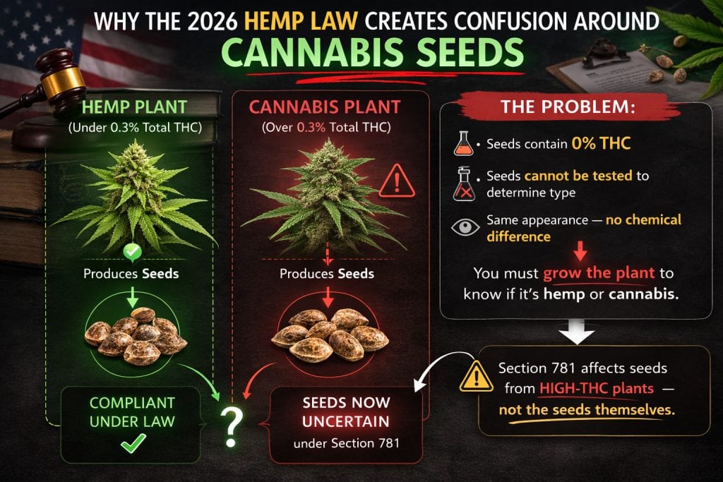 difference between hemp seeds and cannabis seeds law