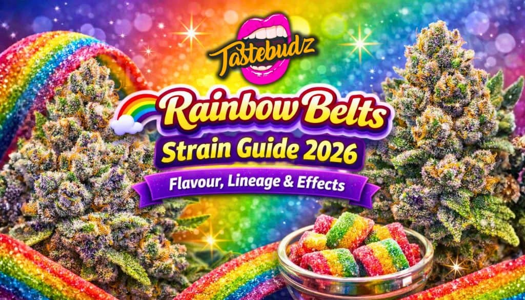 Rainbow Belts strain Guide | candy cannabis strains by Tastebudz Genetics