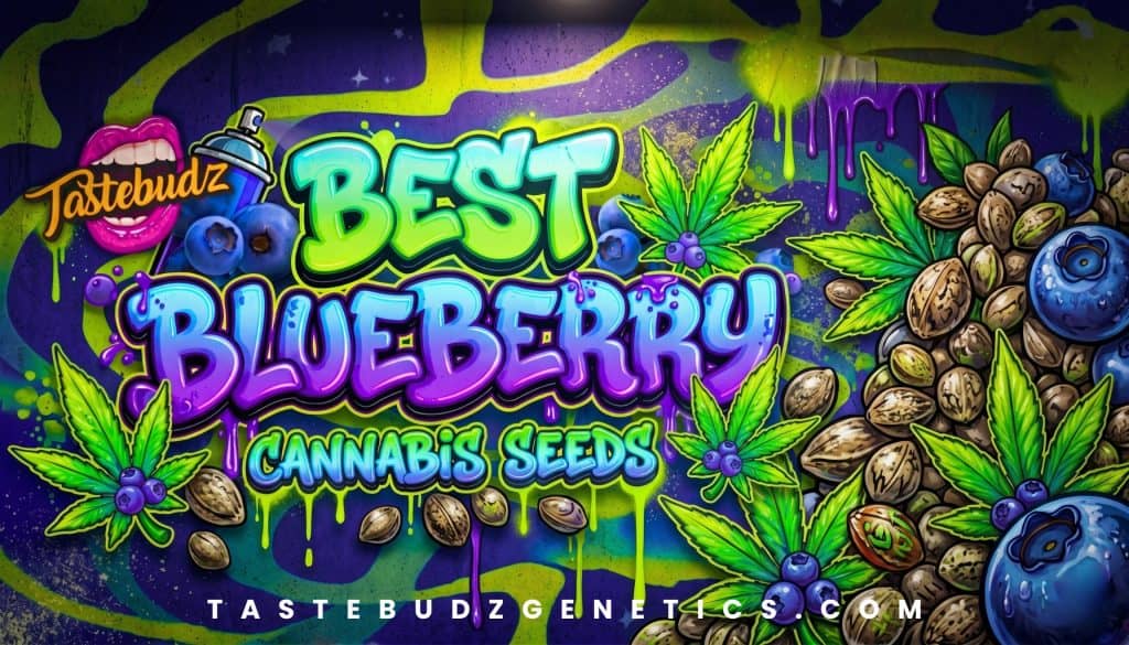 best blueberry cannabis seeds UK Tastebudz Genetics MAC Muffin Blueberry Cannabis Seeds